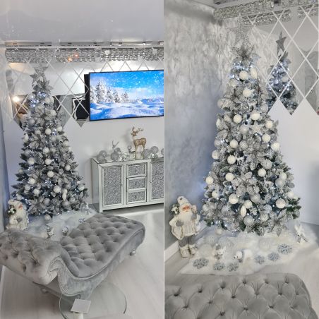 Premium Weihnachtsbaum, beschneit, 250 cm, Ständer inklusive, EGO