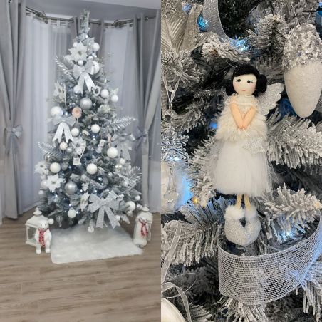 Premium Weihnachtsbaum, beschneit, 250 cm, Ständer inklusive, EGO