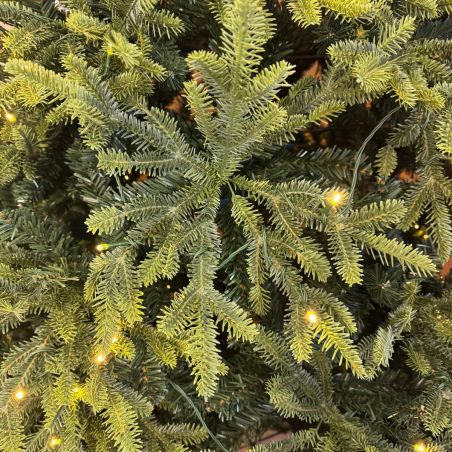 Premium-Weihnachtsbaum mit LED, 3D-Zweigen, inklusive Metallständer, Größe 250 cm, Ego-Normandian PE