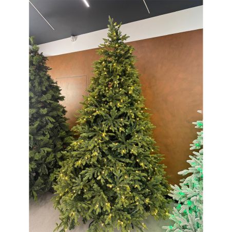 Premium-Weihnachtsbaum mit LED, 3D-Zweigen, inklusive Metallständer, Größe 250 cm, Ego-Normandian PE