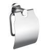 Toilettenpapierhalter mit Klappe, Chrom, Messing, modernes Design, Apolo Toilettenpapierhalter mit Klappe, Chrom, Messing, modernes Design, Apolo