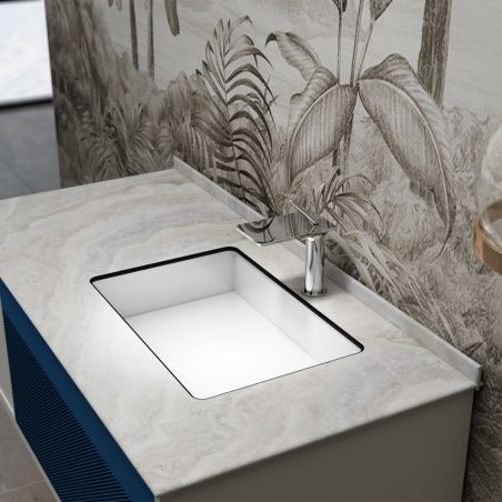 Waschbeckenarmatur, Wasserfall-Design, Chrom, Waschbeckenmontage, Dion