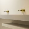 Waschbecken- und Wannenarmatur, Mattgold, Unterputzmontage, Delos