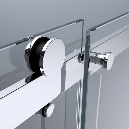 Duschtür EGO-17, Schiebetür, Nano-Behandlung, Breite zwischen 100 und 160 cm, ESG-Glas 8 mm
