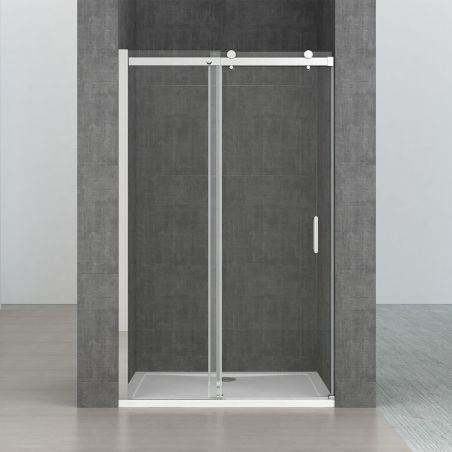 Duschtür EGO-17, Schiebetür, Nano-Behandlung, Breite zwischen 100 und 160 cm, ESG-Glas 8 mm