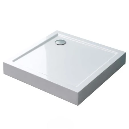 Duschwanne, Acryl, Größen 90x90, 100x100 cm, mit Siphon, Höhe 14 cm, EGO-F1H