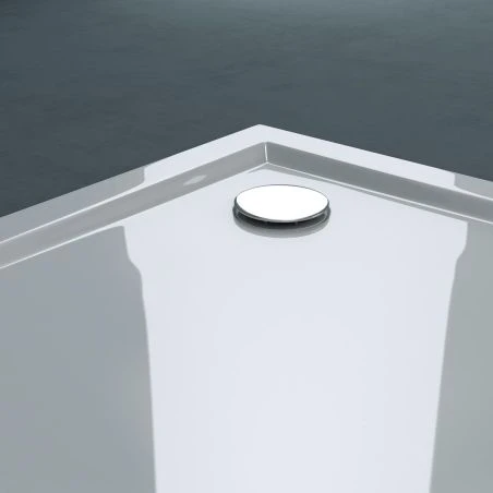 Duschwanne, Acryl, Größen 90x90, 100x100 cm, mit Siphon, Höhe 14 cm, EGO-F1H