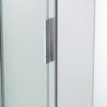 Duschtür, verschiebbar, transparent, 6 mm Sicherheitsglas, Abmessungen zwischen 100-160 cm, Chromprofil, Hanes