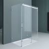Duschkabine, 3 Seiten, Schiebetür, 8 mm Glas, Nano-Beschichtung, Maße nach Wahl, EGO-17-2U