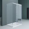 Duschkabine, 3 Seiten, Schiebetür, 8 mm Glas, Nano-Beschichtung, Maße nach Wahl, EGO-17-2U
