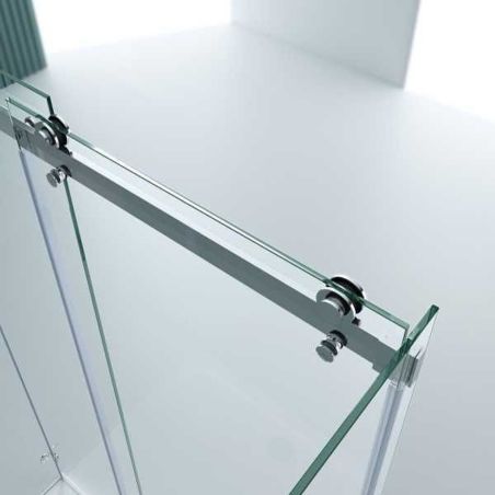 Duschkabine, 3 Seiten, Schiebetür, 8 mm Glas, Nano-Beschichtung, Maße nach Wahl, EGO-17-2U