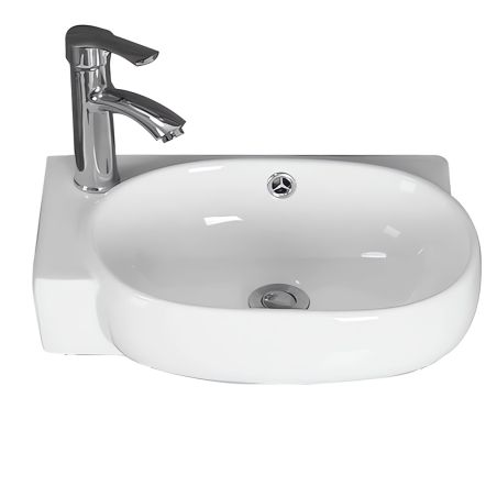 Waschbecken, Glänzend Weiß,...