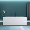 Freistehende Badewanne, glänzend Weiß, thermoaktives Acryl, 180x80 cm, EGO 509