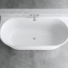 Freistehende Badewanne, glänzend Weiß, thermoaktives Acryl, 170x75 cm, EGO 519