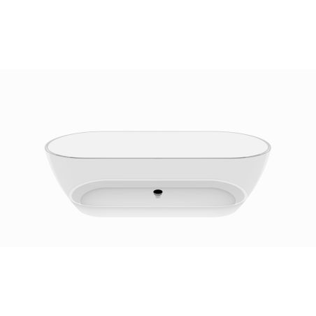 Freistehende Badewanne, CristalMood, transparent, 170x80 cm, mit Ablaufventil, Sole