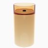Freistehendes Waschbecken, CristalMood, Transparent Gold, Ventil inklusive, 45x45x83 cm, Sole