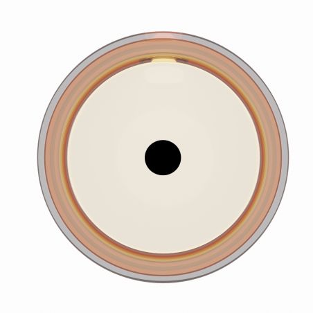 Freistehendes Waschbecken, CristalMood, Transparent Gold, Ventil inklusive, 45x45x85 cm, Sole