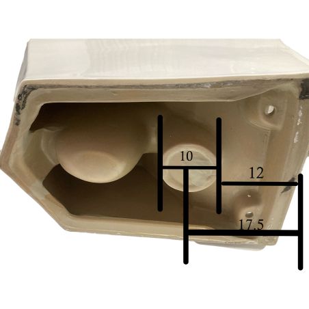 WC Enrico, SifonFlush, Weiß, 67x36 cm, Tank inklusive, Bodenmontage, Abdeckung mit Soft-Close inklusive