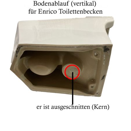 WC Enrico, SifonFlush, Weiß, 67x36 cm, Tank inklusive, Bodenmontage, Abdeckung mit Soft-Close inklusive