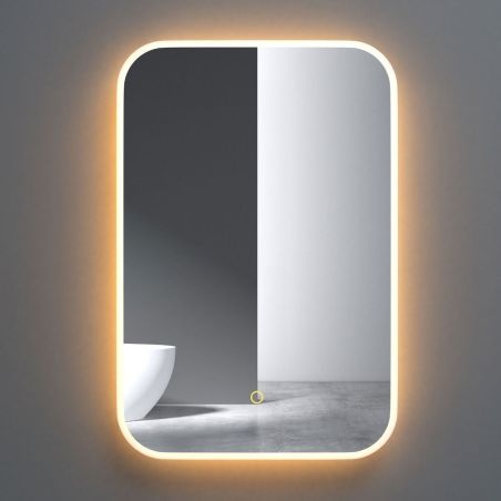 Badezimmerspiegel EGO – Louie, mit LED, Antibeschlag-Funktion und Touch-Schalter
