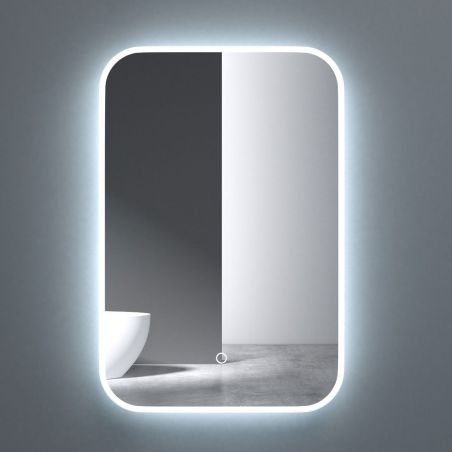 Badezimmerspiegel EGO – Louie, mit LED, Antibeschlag-Funktion und Touch-Schalter
