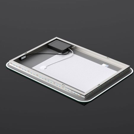 Badezimmerspiegel EGO – Louie, mit LED, Antibeschlag-Funktion und Touch-Schalter