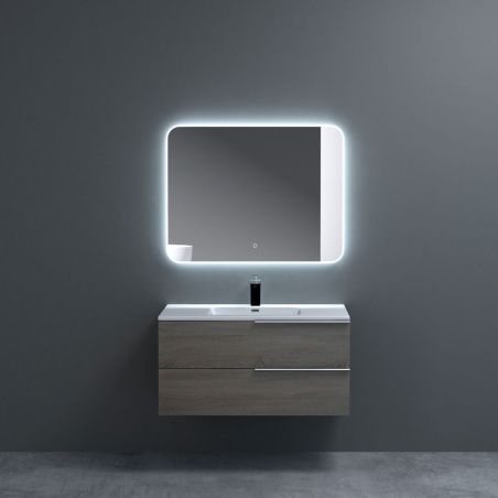 Badezimmerspiegel EGO – Louie, mit LED, Antibeschlag-Funktion und Touch-Schalter