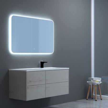 Badezimmerspiegel EGO – Louie, mit LED, Antibeschlag-Funktion und Touch-Schalter
