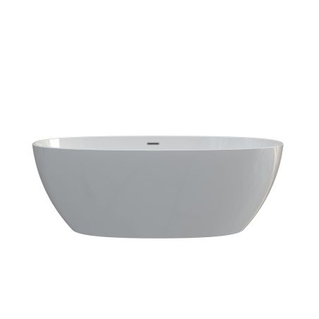 Badewanne aus Sanitäracryl, Glänzend Weiß Innen/Außen, 170x82 cm, thermische Isolierung, freistehend, Linea