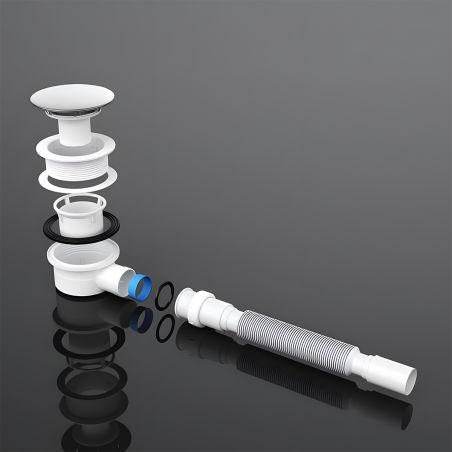 Rechteckige Slim-Duschwanne, inkl. Siphon, 4 cm Höhe, Größen von 80-90x100-160 cm, Sanitäracryl, EGO-FARO