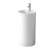Standwaschbecken, Glänzend Weiß, mit Hahnloch, Durchmesser 45 cm, Modena Standwaschbecken, Glänzend Weiß, mit Hahnloch, Durchmesser 45 cm, Modena