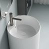 Standwaschbecken, Glänzend Weiß, mit Hahnloch, Durchmesser 45 cm, Modena Standwaschbecken, Glänzend Weiß, mit Hahnloch, Durchmesser 45 cm, Modena