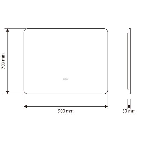 Badezimmerspiegel EGO – Louie, mit LED, Anti-Beschlag und Touch-Schalter, Größen: 60-140x70-80 cm Badezimmerspiegel EGO – Louie, mit LED, Anti-Beschlag und Touch-Schalter, Größen: 60-140x70-80 cm