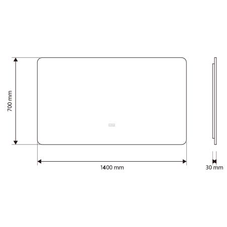 Badezimmerspiegel EGO – Louie, mit LED, Anti-Beschlag und Touch-Schalter, Größen: 60-140x70-80 cm Badezimmerspiegel EGO – Louie, mit LED, Anti-Beschlag und Touch-Schalter, Größen: 60-140x70-80 cm