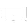 Badezimmerspiegel EGO – Louie, mit LED, Anti-Beschlag und Touch-Schalter, Größen: 60-140x70-80 cm Badezimmerspiegel EGO – Louie, mit LED, Anti-Beschlag und Touch-Schalter, Größen: 60-140x70-80 cm