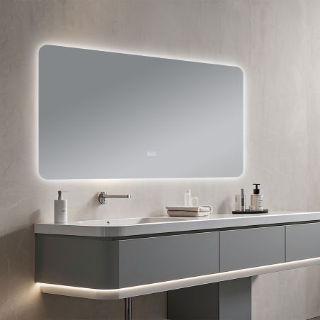 Badezimmerspiegel EGO – Louie, mit LED, Anti-Beschlag und Touch-Schalter, Größen: 60-140x70-80 cm Badezimmerspiegel EGO – Louie, mit LED, Anti-Beschlag und Touch-Schalter, Größen: 60-140x70-80 cm