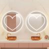 Smart-LED-Spiegel, 5 mm, Anti-Beschlag, Touch-Taste, 3 Lichtfarben, Durchmesser 80,90 cm, Cuore