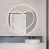 Smart-LED-Spiegel, 5 mm, Anti-Beschlag, Touch-Taste, 3 Lichtfarben, Durchmesser 80,90 cm, Cuore