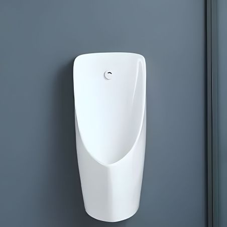 Urinal mit integriertem Sensor, Wand- oder Bodenablauf, 35x38x76 cm, Glänzend Weiß, Lavino