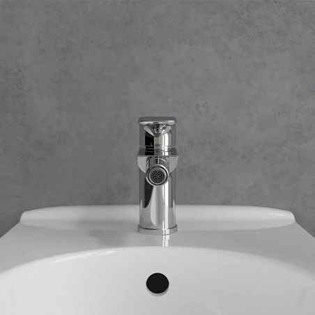Bidet-Armatur, mit Perlator, Messing, Mattschwarz, Zenia