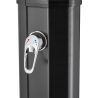 Solar-Dusche für Garten und Pool, Wasserfall-Duschkopf, 40 L Kapazität, WPS, Mattschwarz, Viento