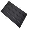 Bodenplattform aus PVC mit Stahlrahmen für Solardusche, Maße 101x60 cm, Schwarz, Aria