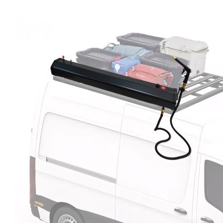 Solar-Dusche Auto, Camping, Tragbar, 30 Liter Kapazität, Handdusche und Offroad-Spritzpistole, Schwarz, Cordoba