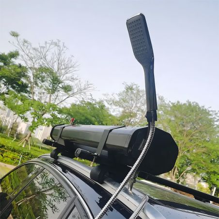 Solar-Dusche Auto, Camping, Tragbar, 30 Liter Kapazität, Handdusche und Offroad-Spritzpistole, Schwarz, Cordoba
