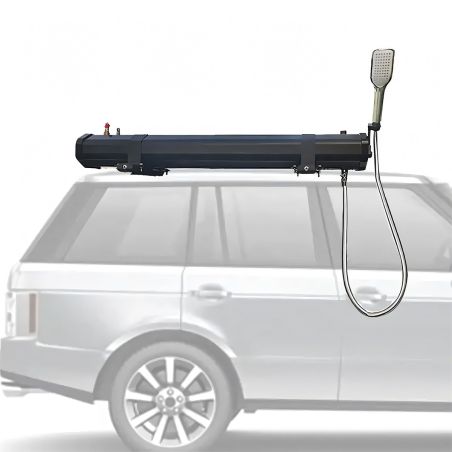 Solar-Dusche Auto, Camping, Tragbar, 30 Liter Kapazität, Handdusche und Offroad-Spritzpistole, Schwarz, Cordoba
