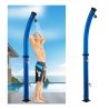Solar-Dusche für Garten und Pool, 20 Liter, Fußdusche, Regenduschkopf, PVC+ABS, Blau, Sevilia