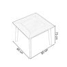 Möbelset für Garten oder Terrasse – Aluminiumgestell, Tisch mit WPC-Tischplatte, 4 Stühle, Eliza Möbelset für Garten oder Terrasse – Aluminiumgestell, Tisch mit WPC-Tischplatte, 4 Stühle, Eliza