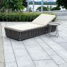 Verstellbare Strandliege mit Matratze, Aluminiumrahmen und EQ-Geflecht, Tenerife, Luxury by EGO