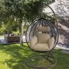 Hängesessel California Brown, Entspannungssessel zum Aufhängen, für Garten oder Wohnzimmer, komfortabel, 3D-Rattan