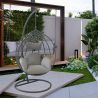 Hängesessel California Grey, Entspannungssessel zum Aufhängen, für Garten oder Wohnzimmer, komfortabel, 3D-Rattan